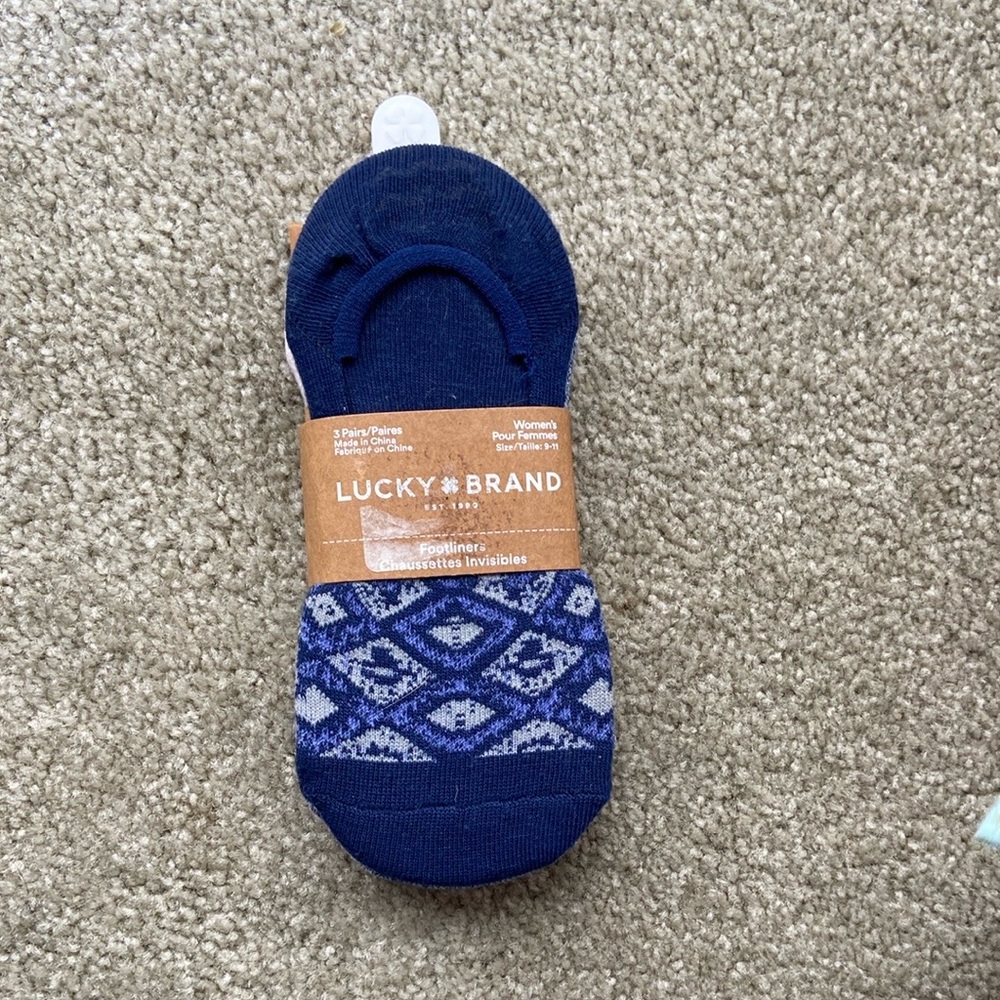 Lucky Brand Women's Footliners 3-pack